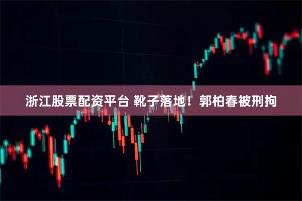 浙江股票配资平台 靴子落地！郭柏春被刑拘