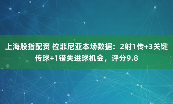 上海股指配资 拉菲尼亚本场数据：2射1传+3关键传球+1错失进球机会，评分9.8